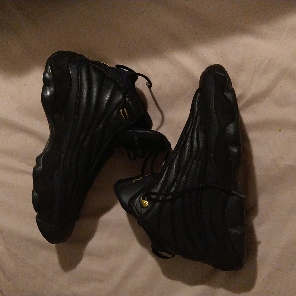Jordans, black and gold. Size 10 mens